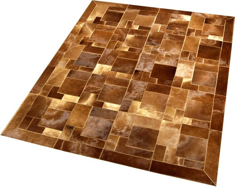 Puzzle col.3 Cowhide Rug