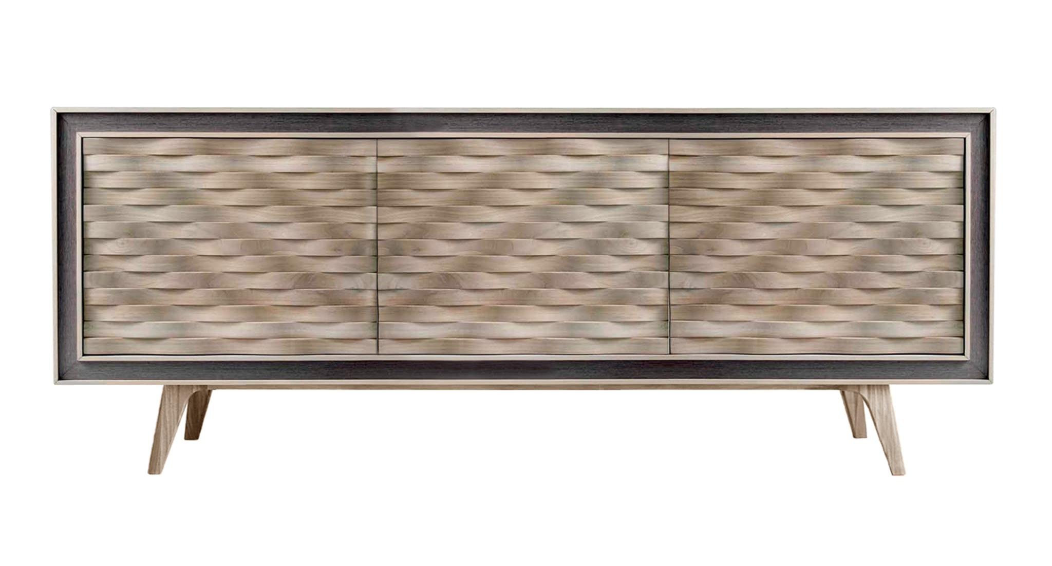 Quadra Grey Italian Sideboard | Configuration: 2-Doors