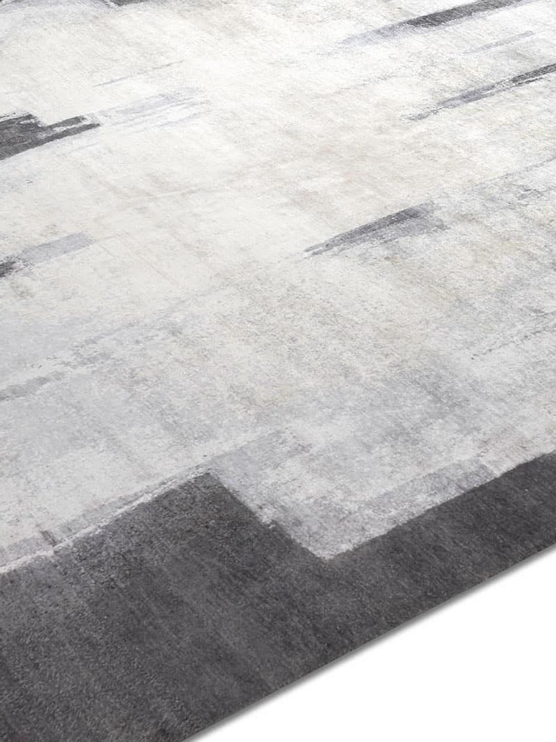 Silver Grey Hand-Woven Rug