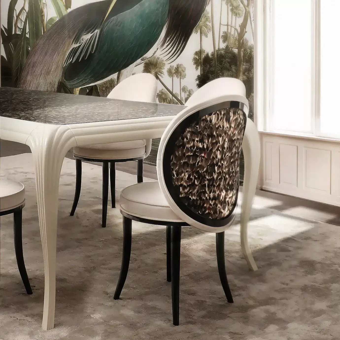 Mistral Folie Feather Back Dining Chair