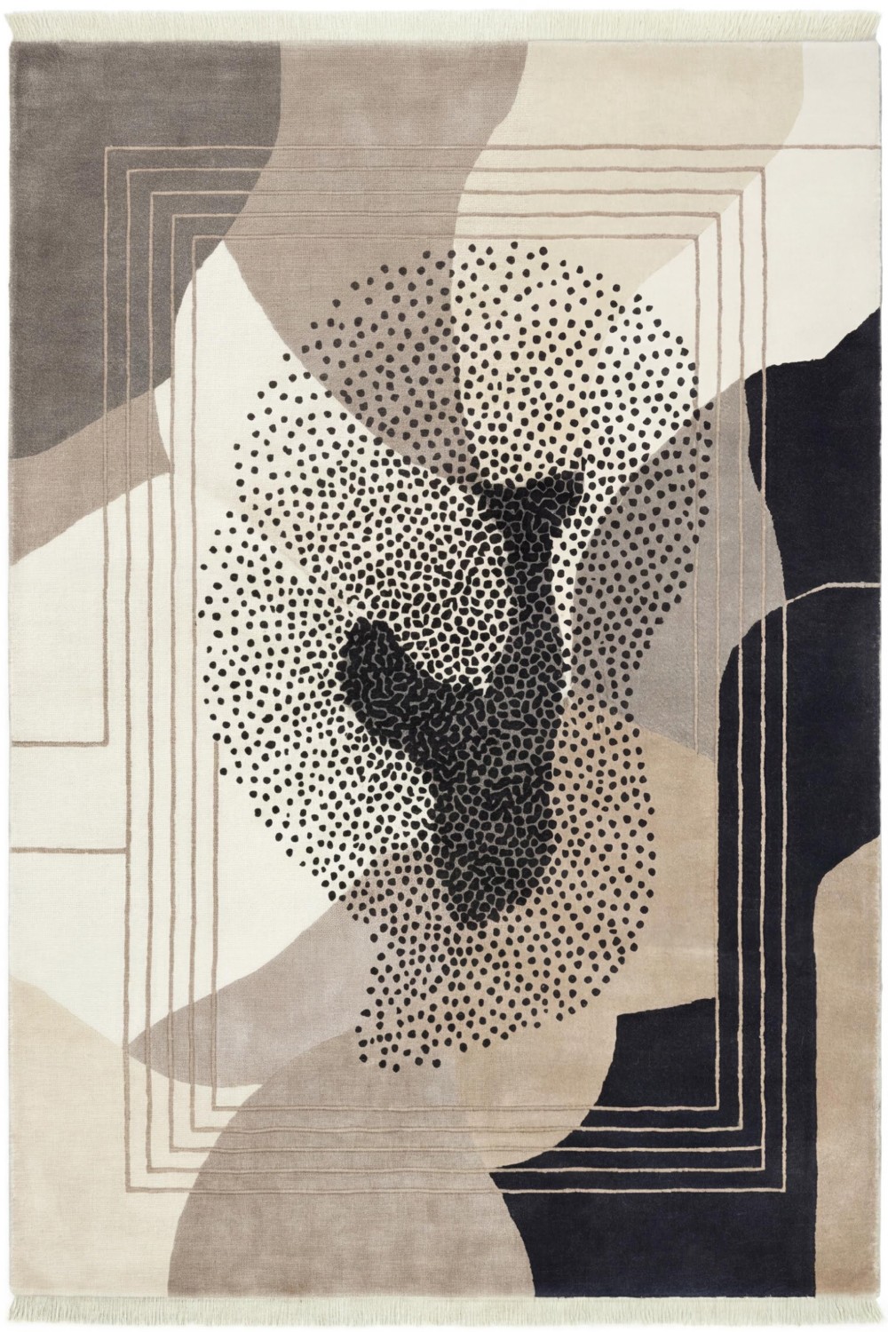 Abstract Figure Mono Rug | Size: 350 × 450 cm