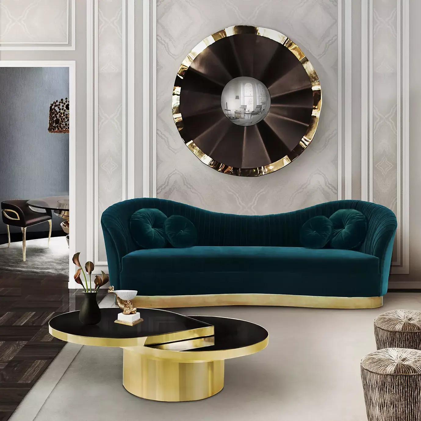 Revê 2-Tier Wall Mirror