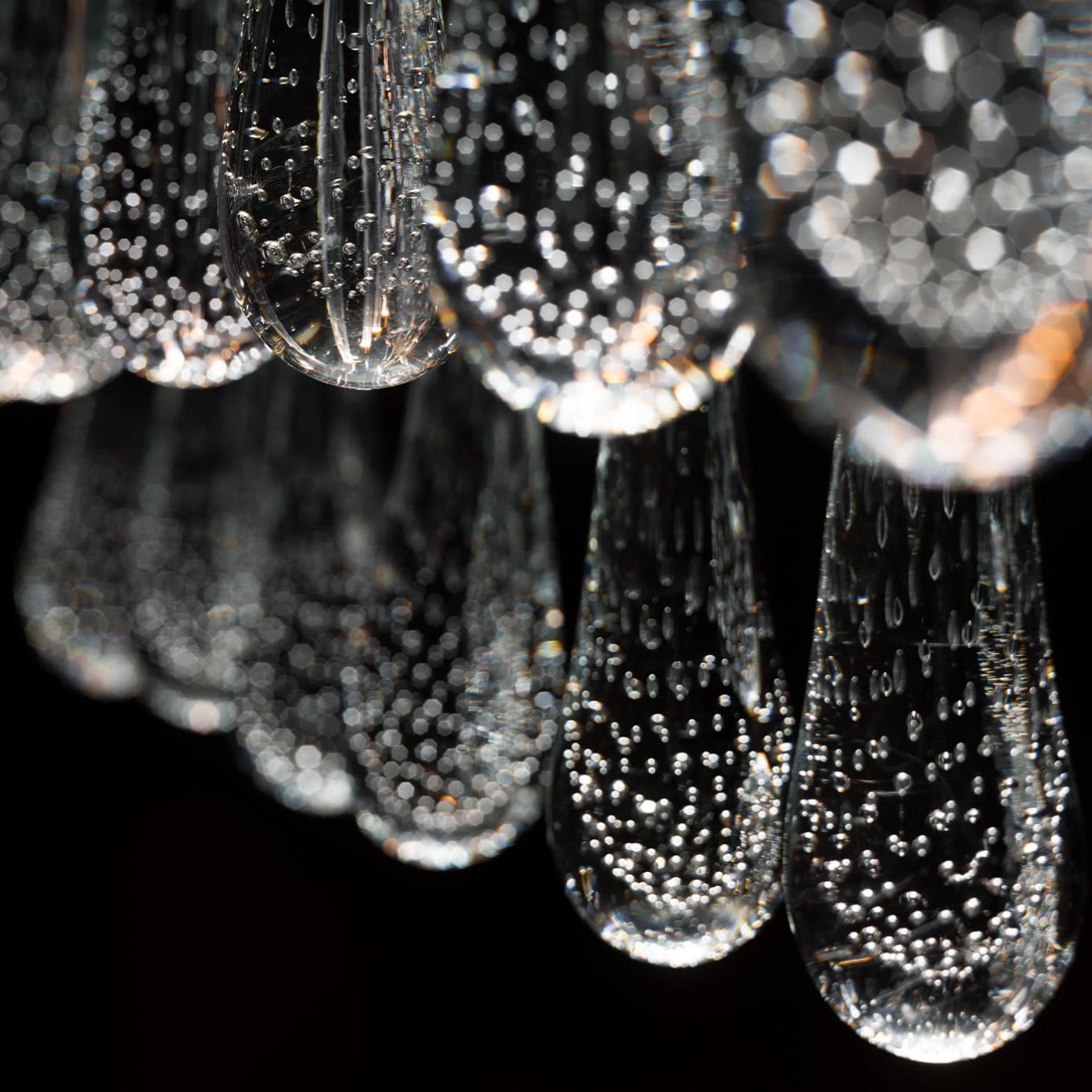 Venetian Glass Drop Chandelier
