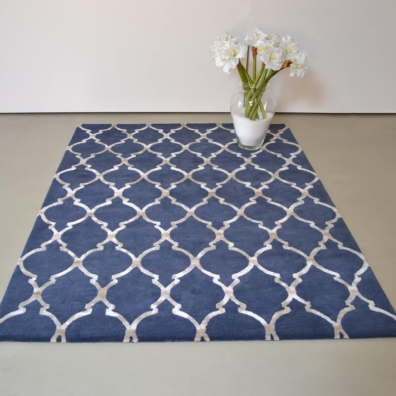 Empire Trellis Indigo 45508 Rug | Size: 170 x 240 cm