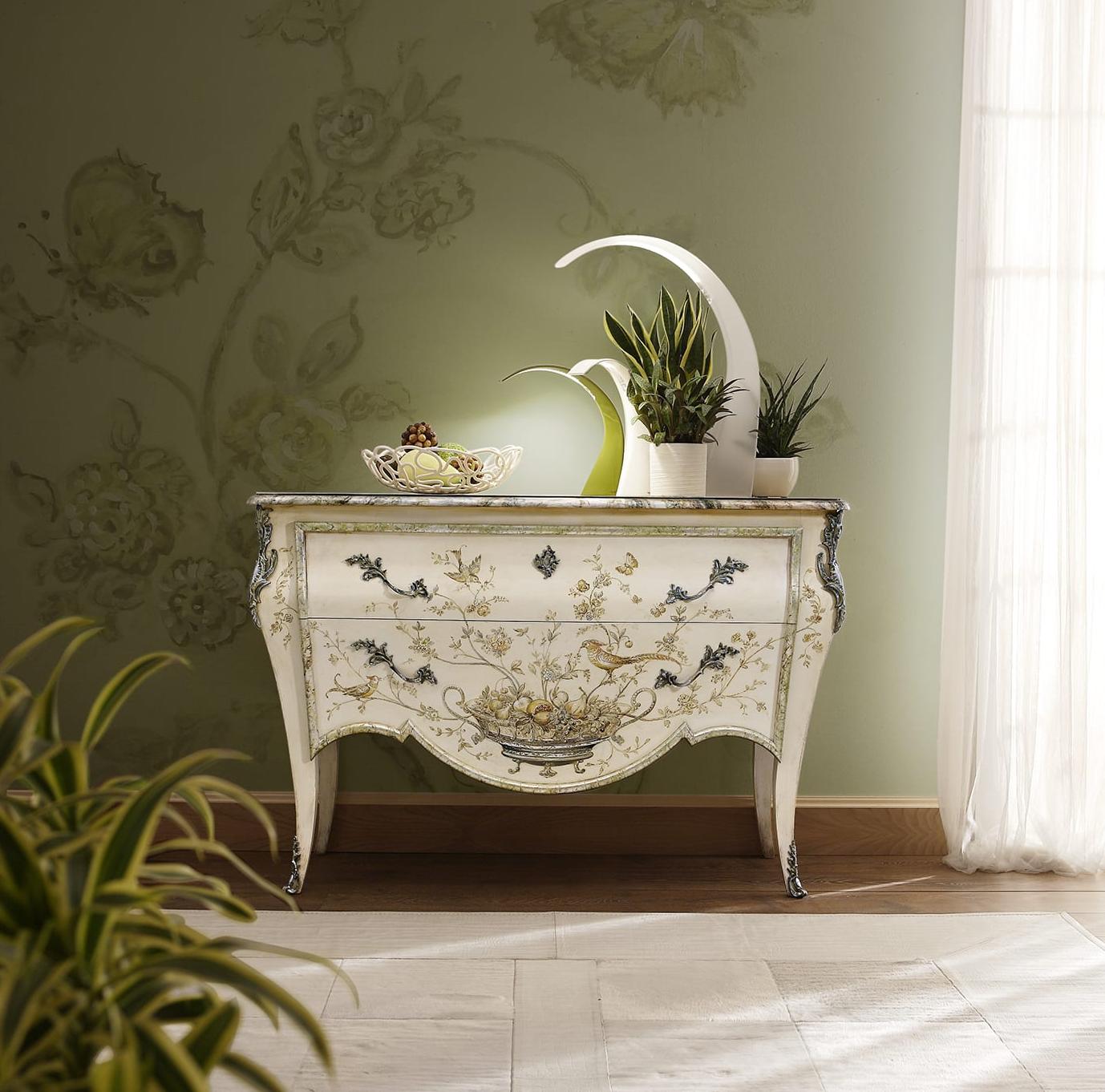 Baroque Painted Wood Dresser