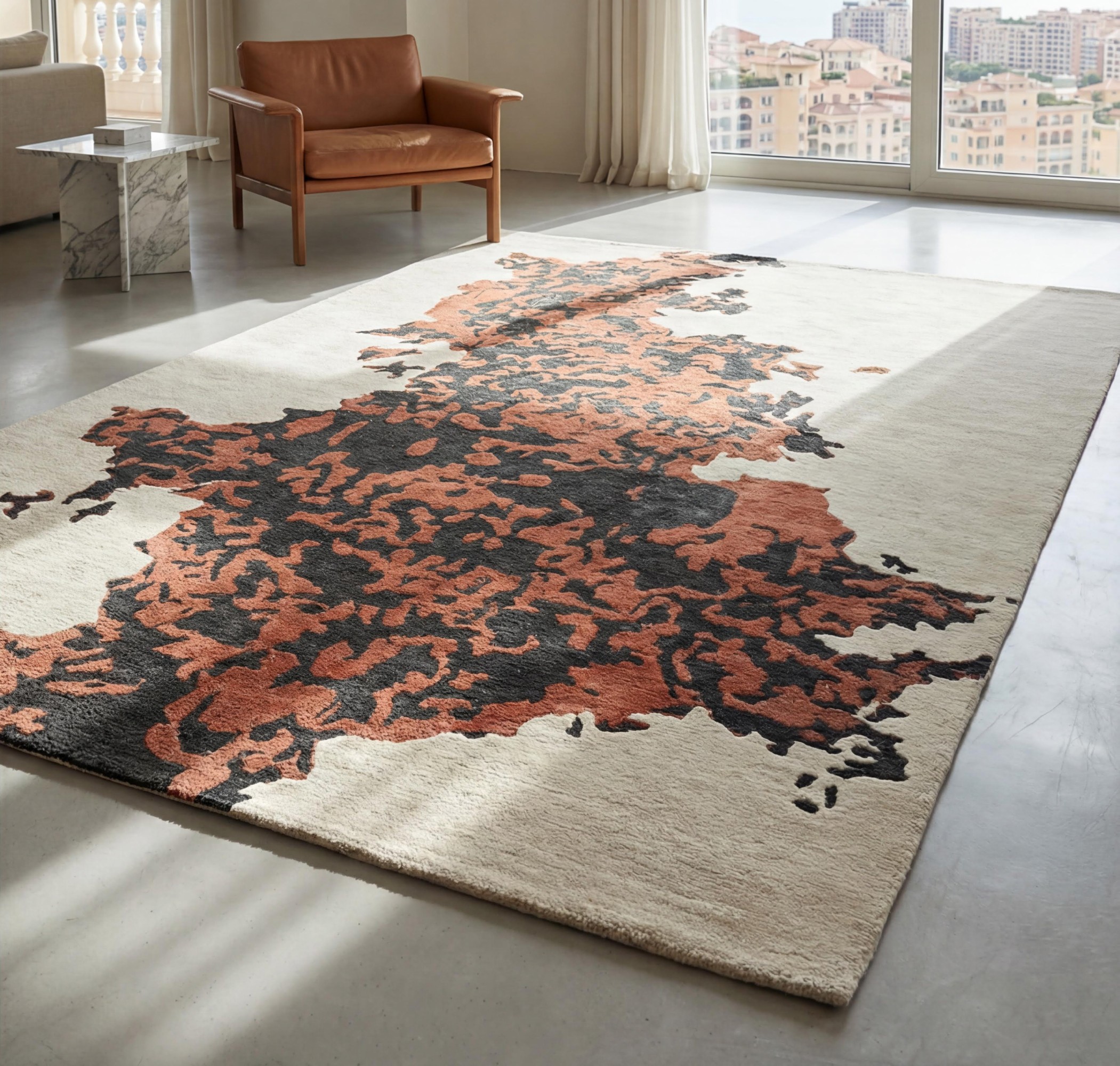 Rust Fragment Rug