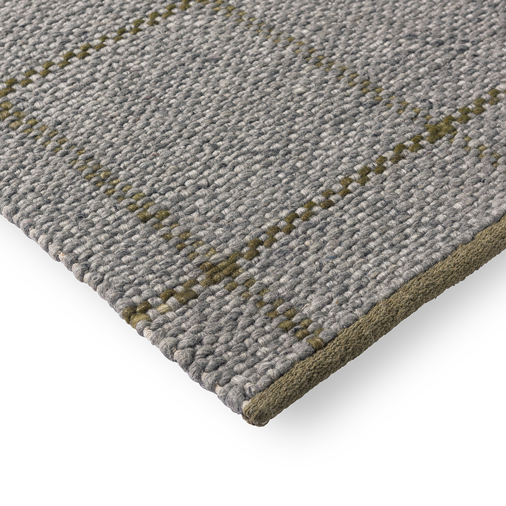 Craft Matter Check Slate/Oli Rug