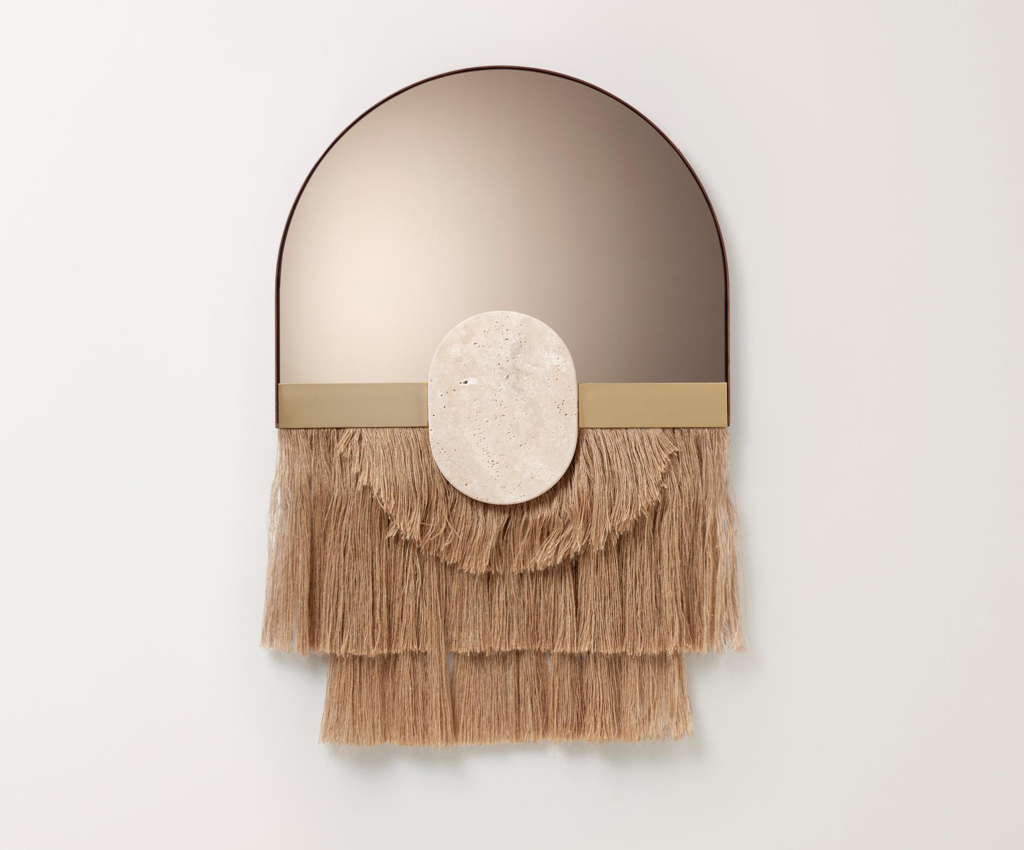 Souk Ecru Linen Decorative Mirror