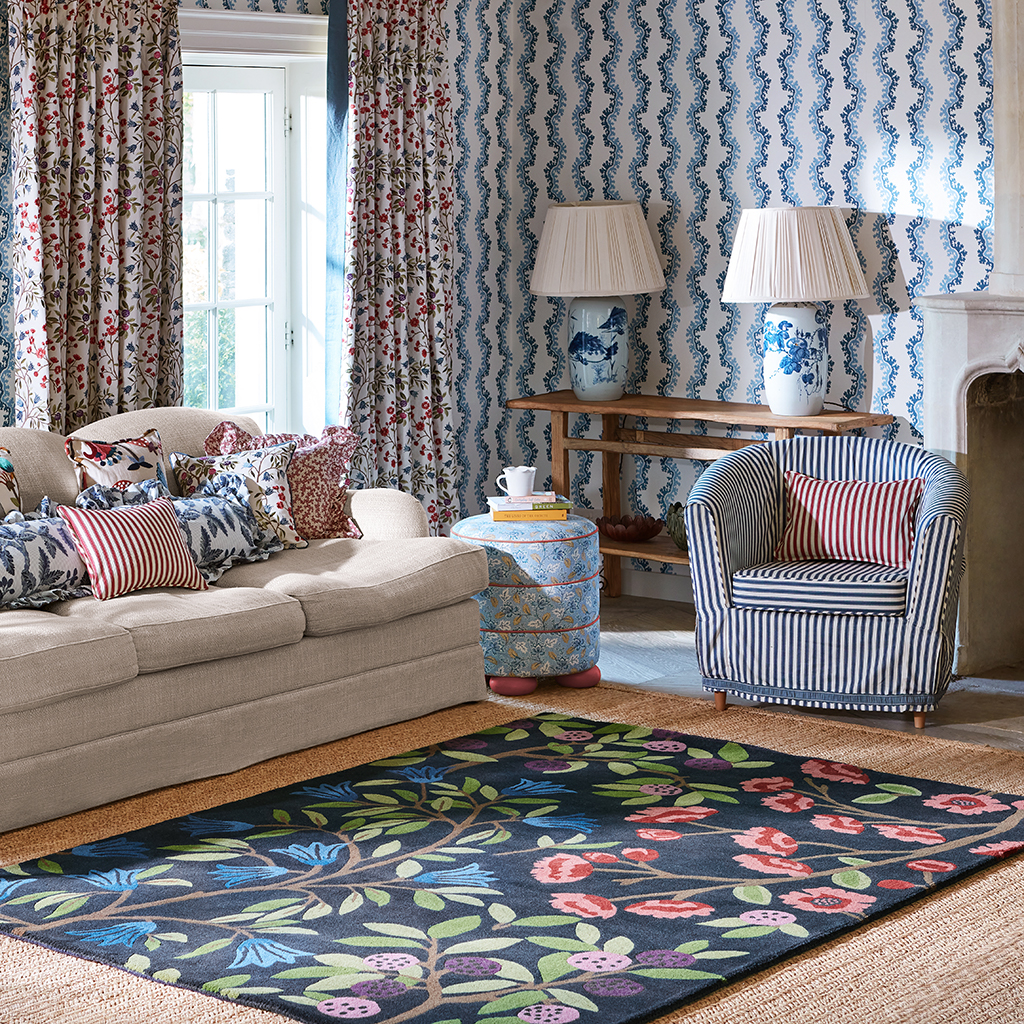 Foraging Indigo 146618 Rug