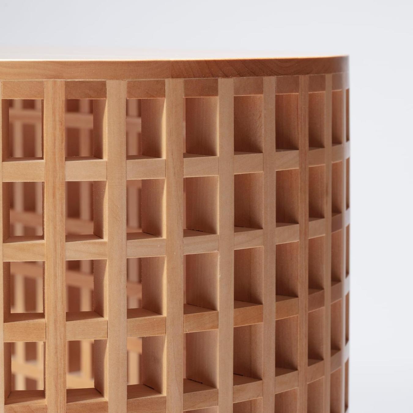 Textured Wooden Cabinet
