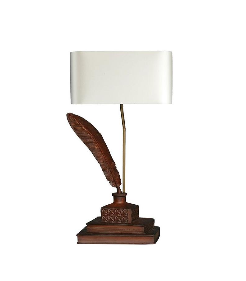 Tom Table Lamp Leather Finish