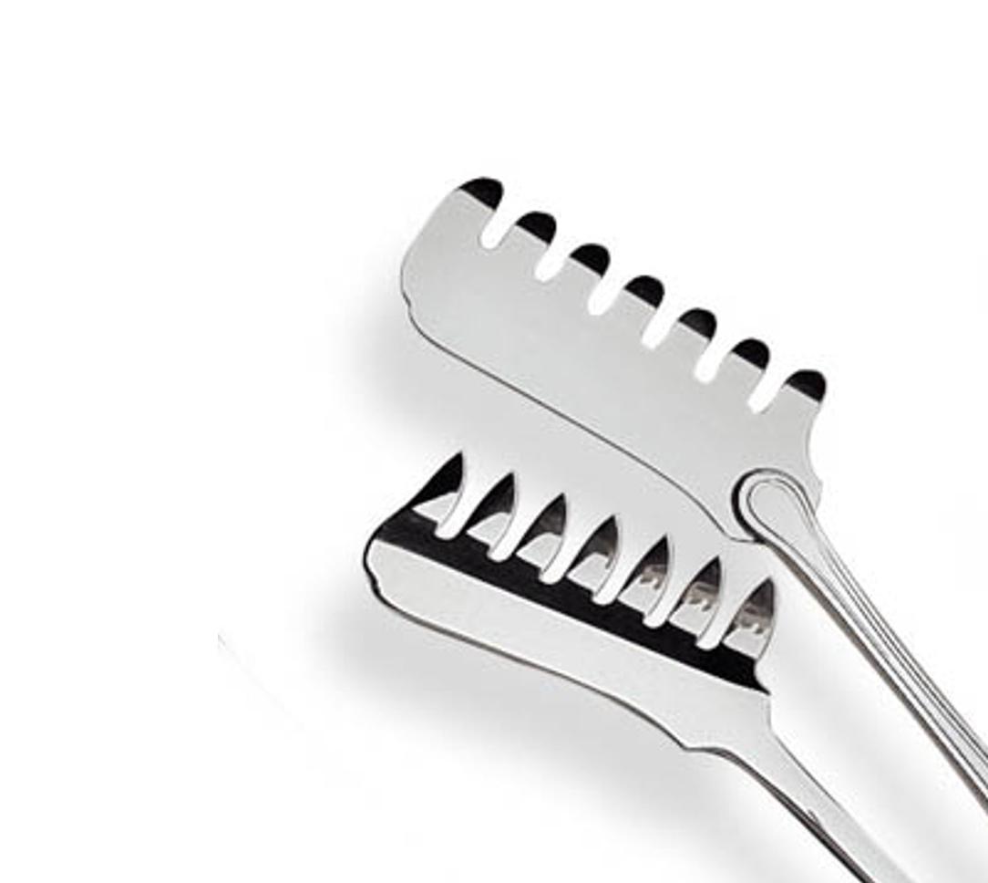 Luxury Silver Spaghetti Serving Tongs