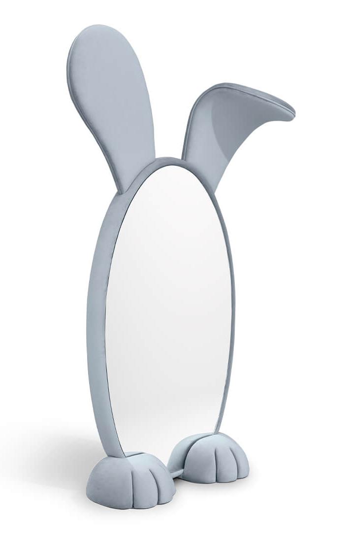 Rabbit Wonderland Blue Mirror