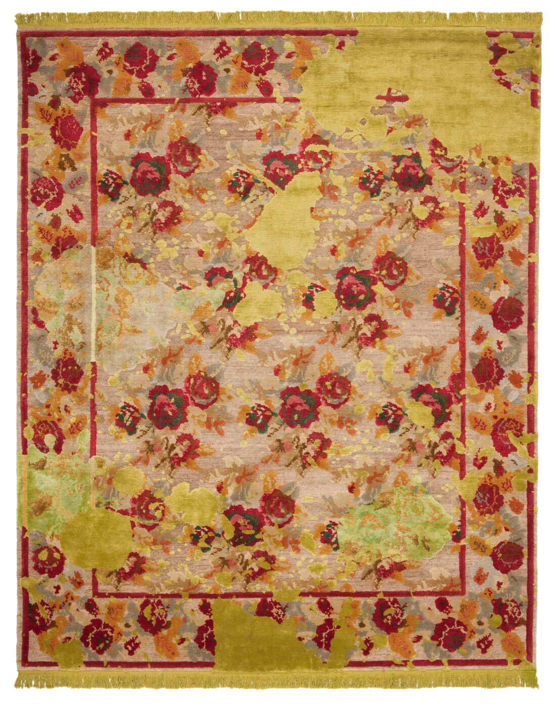 Karabagh Splashed Nettle Green Rug
