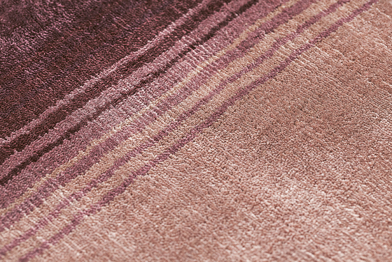 Blush Hand-Loom Viscose Rug