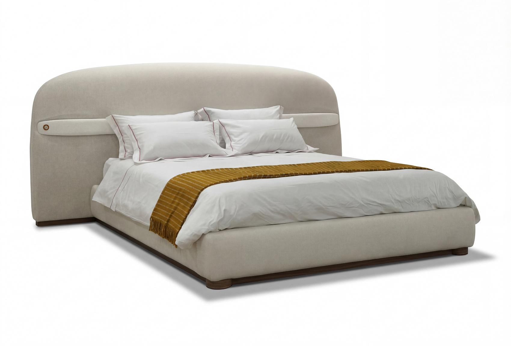 Bon Ton Bed with Upholstered Headboard