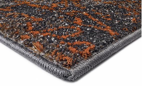 Abstract VIntage Grey / Gold Rug