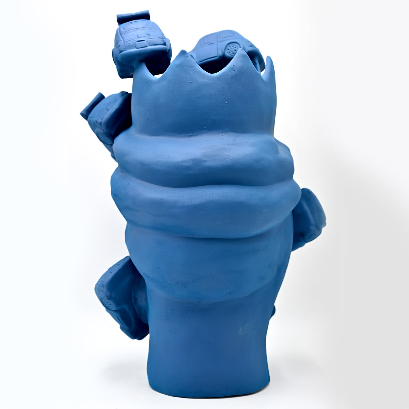 Matte Blue Moor's Sculpture