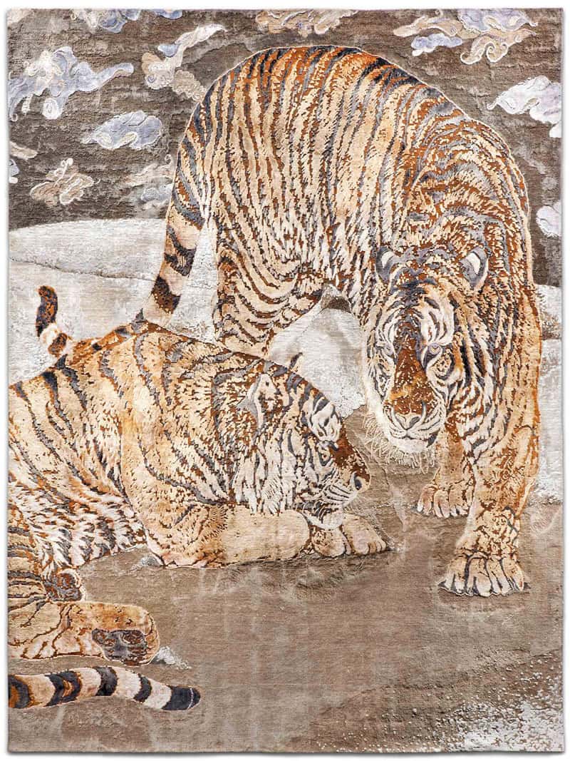 Tiger Hand-Woven Rug