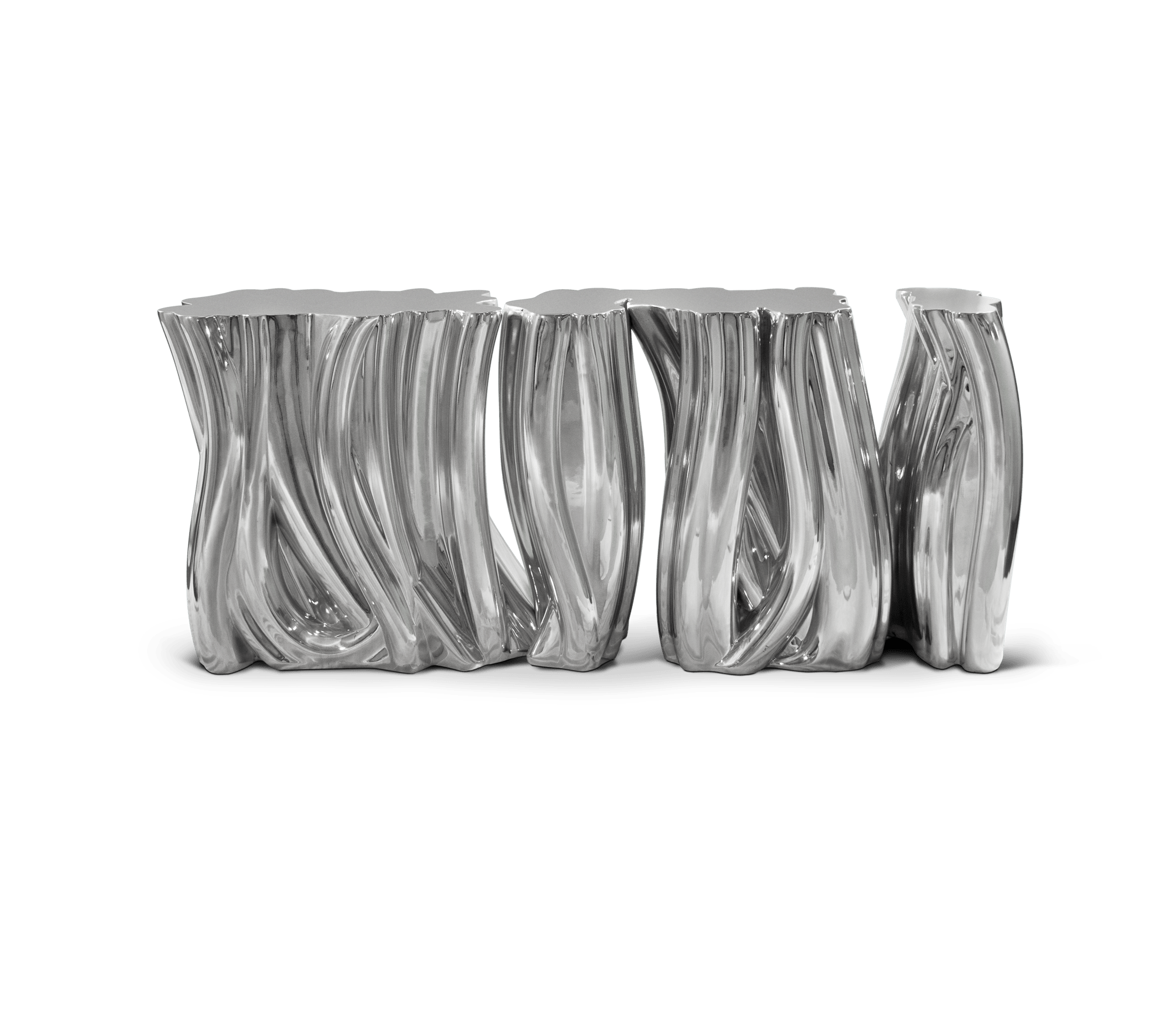 Monochrome Silver Designer Sideboard