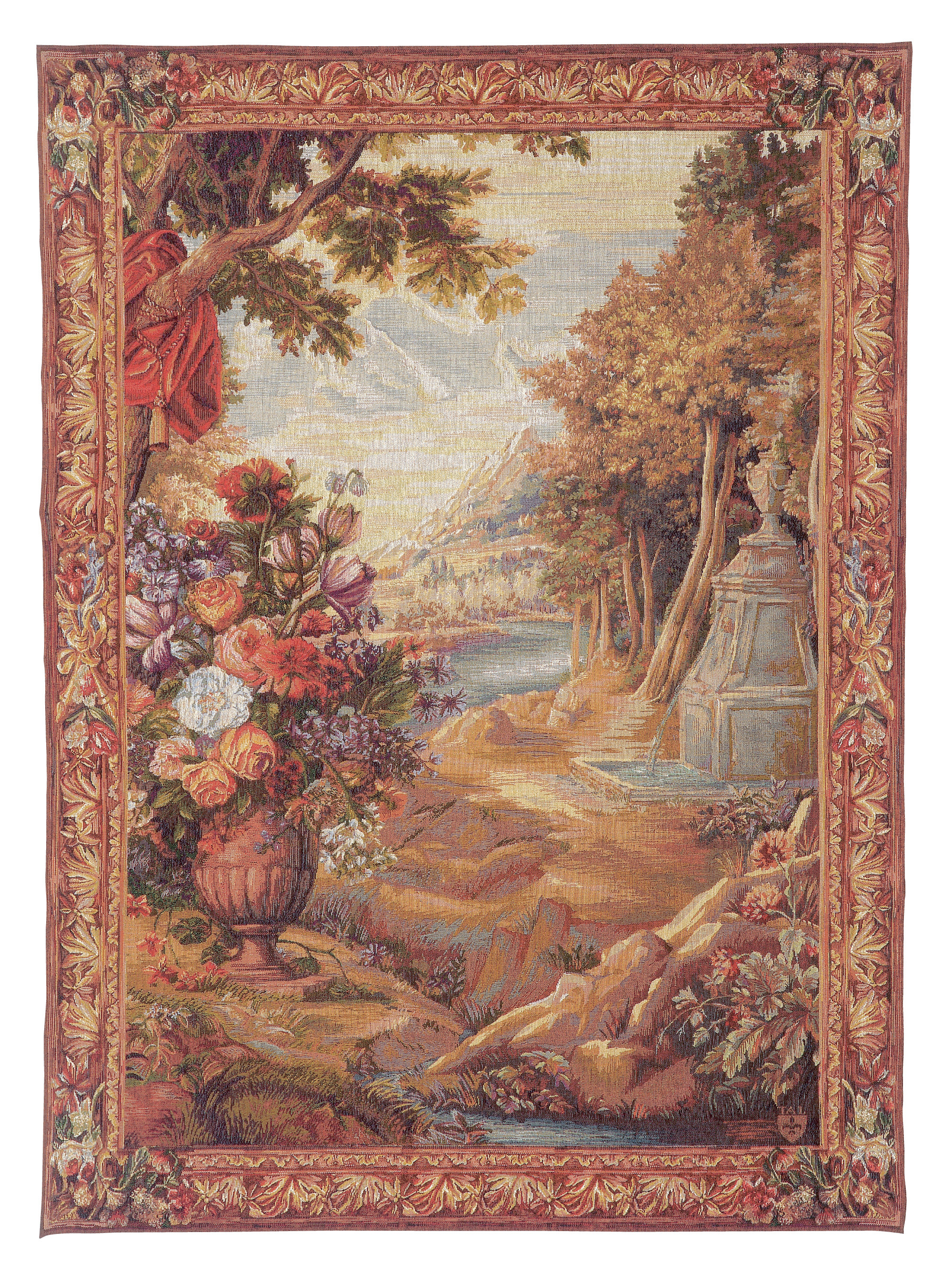 Bouquet with Drape - Fountain Tapestry