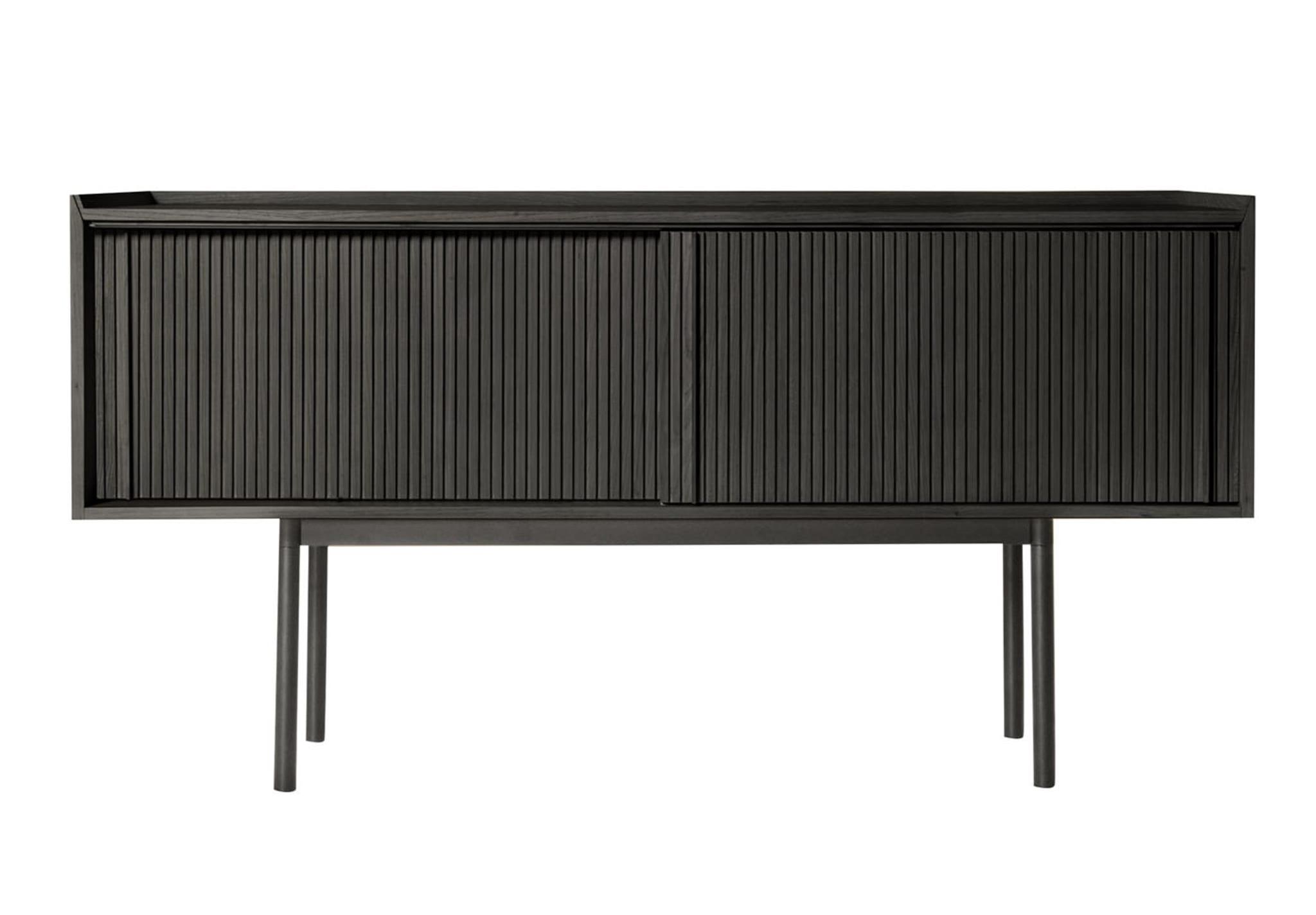 Sipario High-End Black 2-Doors Sideboard Italian Handcrafted