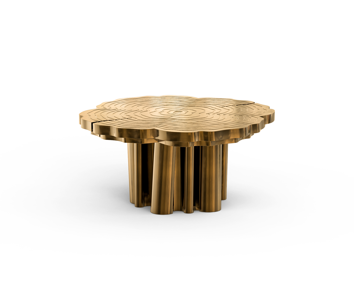 Fortuna Patina Finish 3-Piece Coffee Table Set