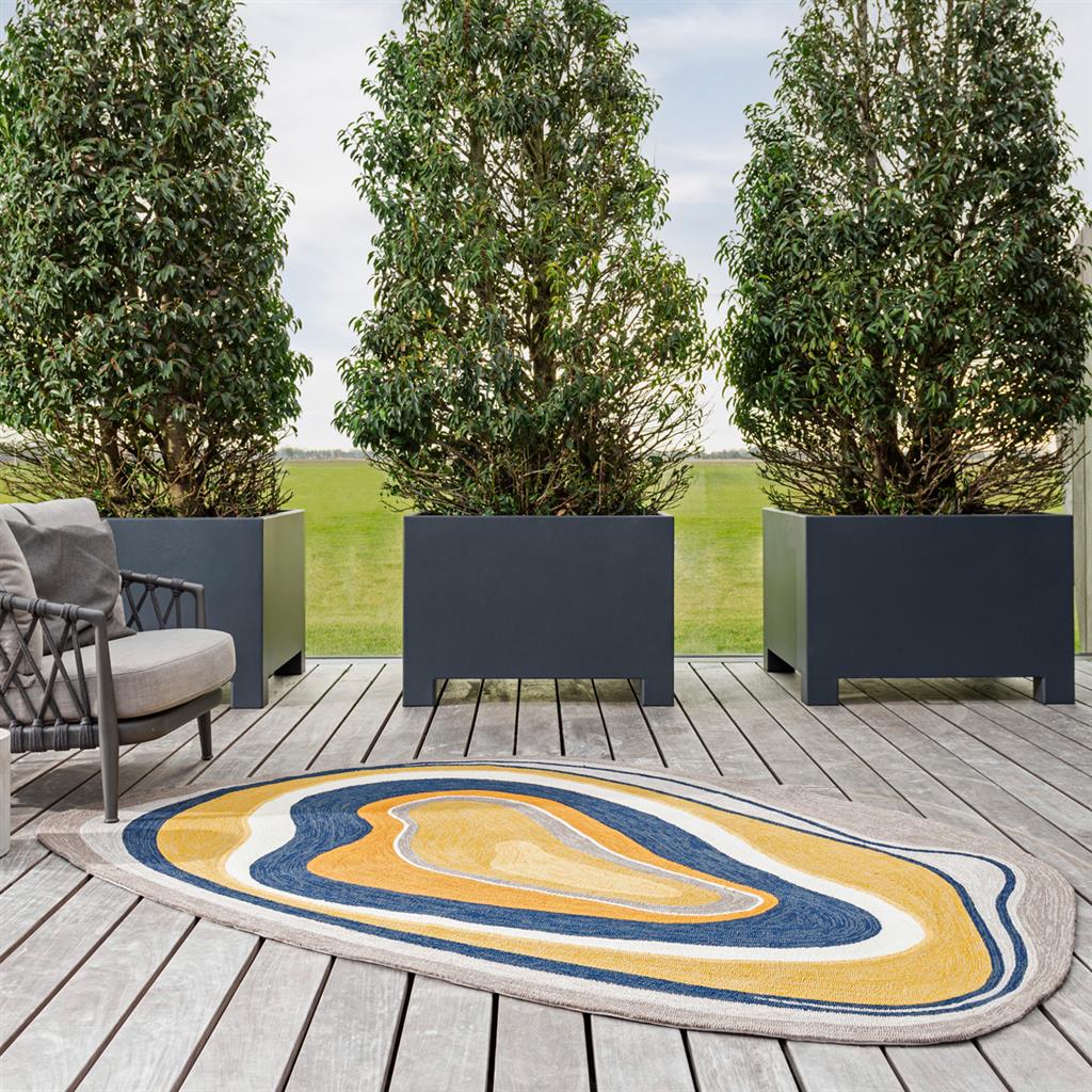 Habitat Aura Ochre Outdoor Rug
