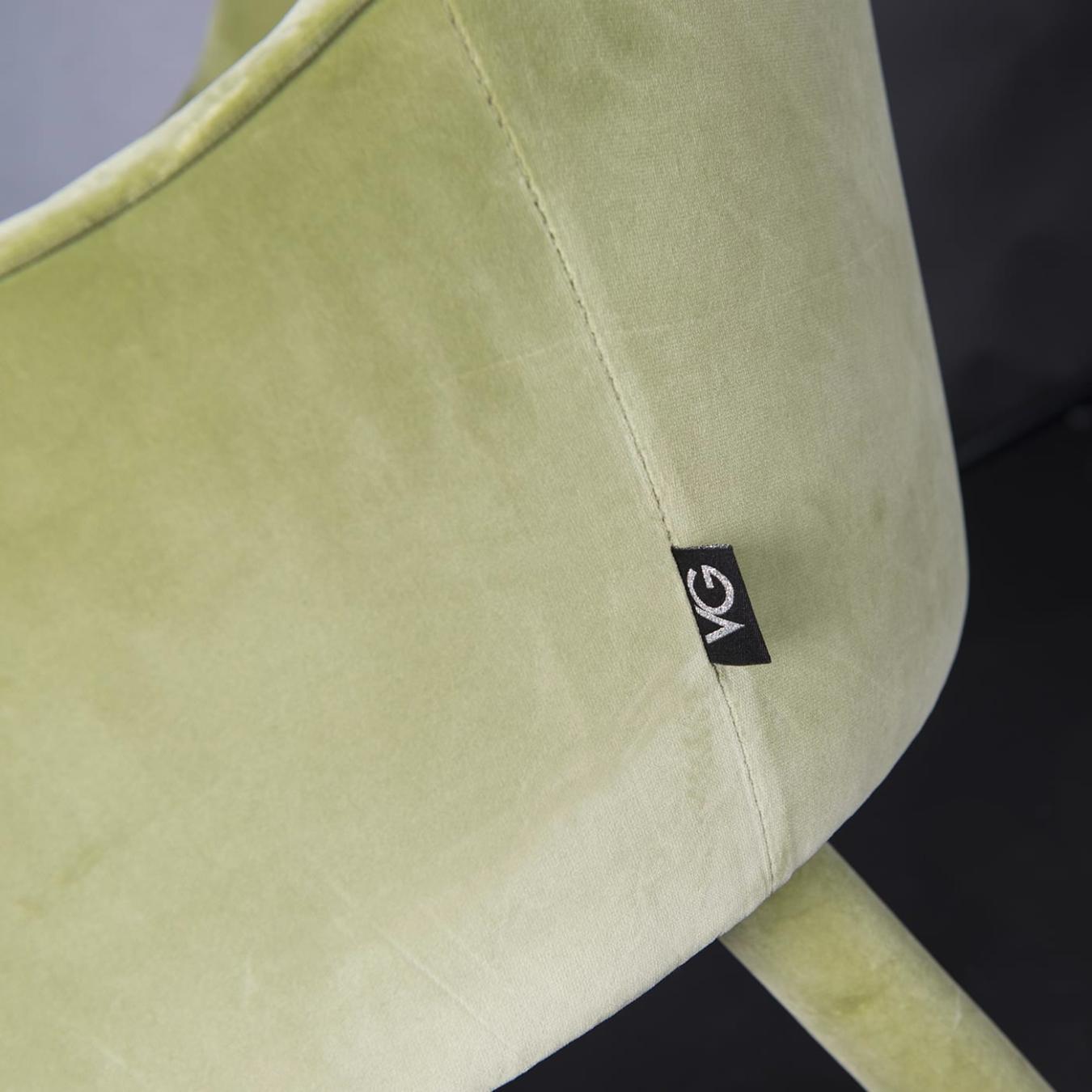 Paulette Green Dining Chair with Arms