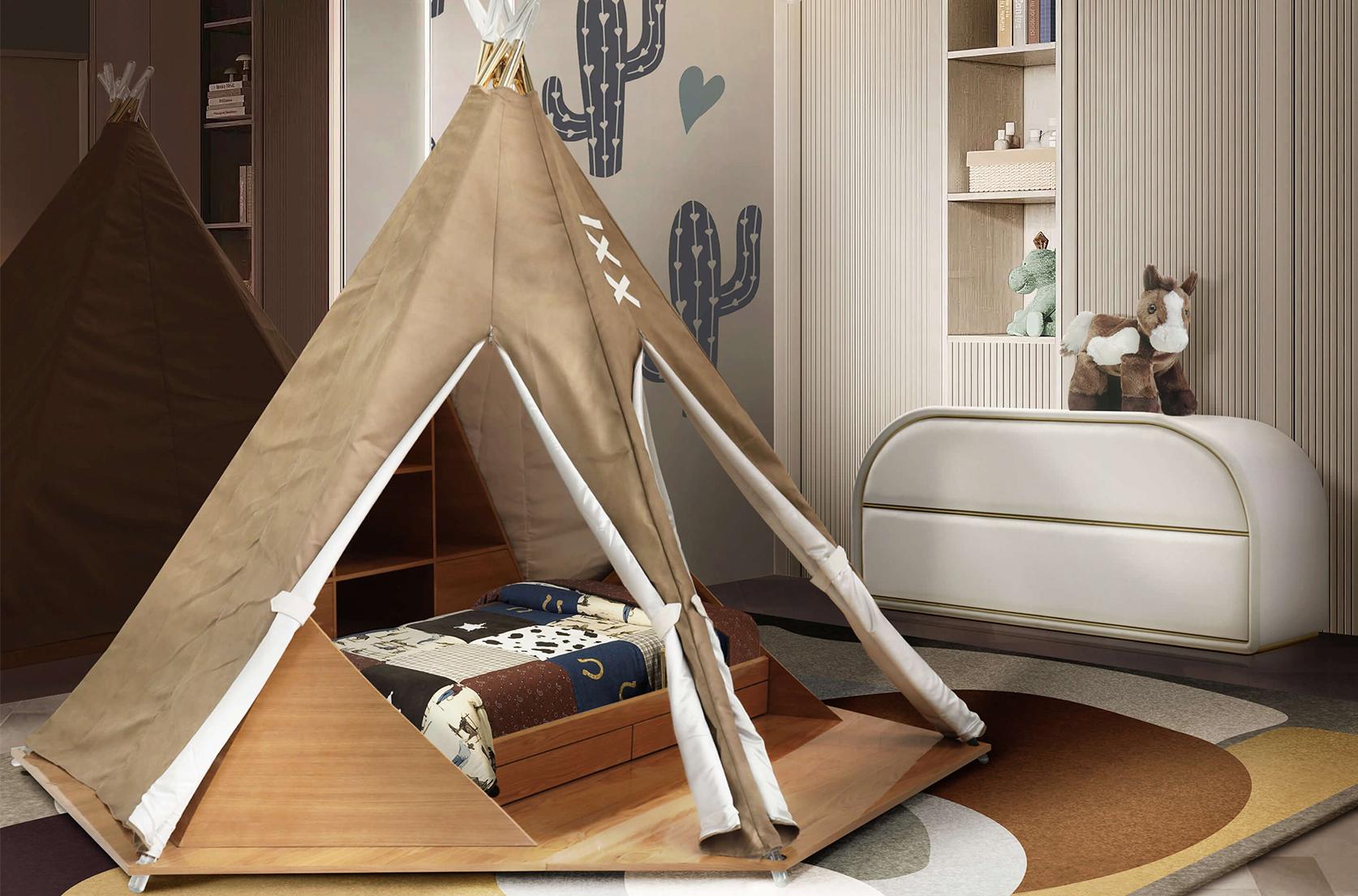 Tribal Tent Bed