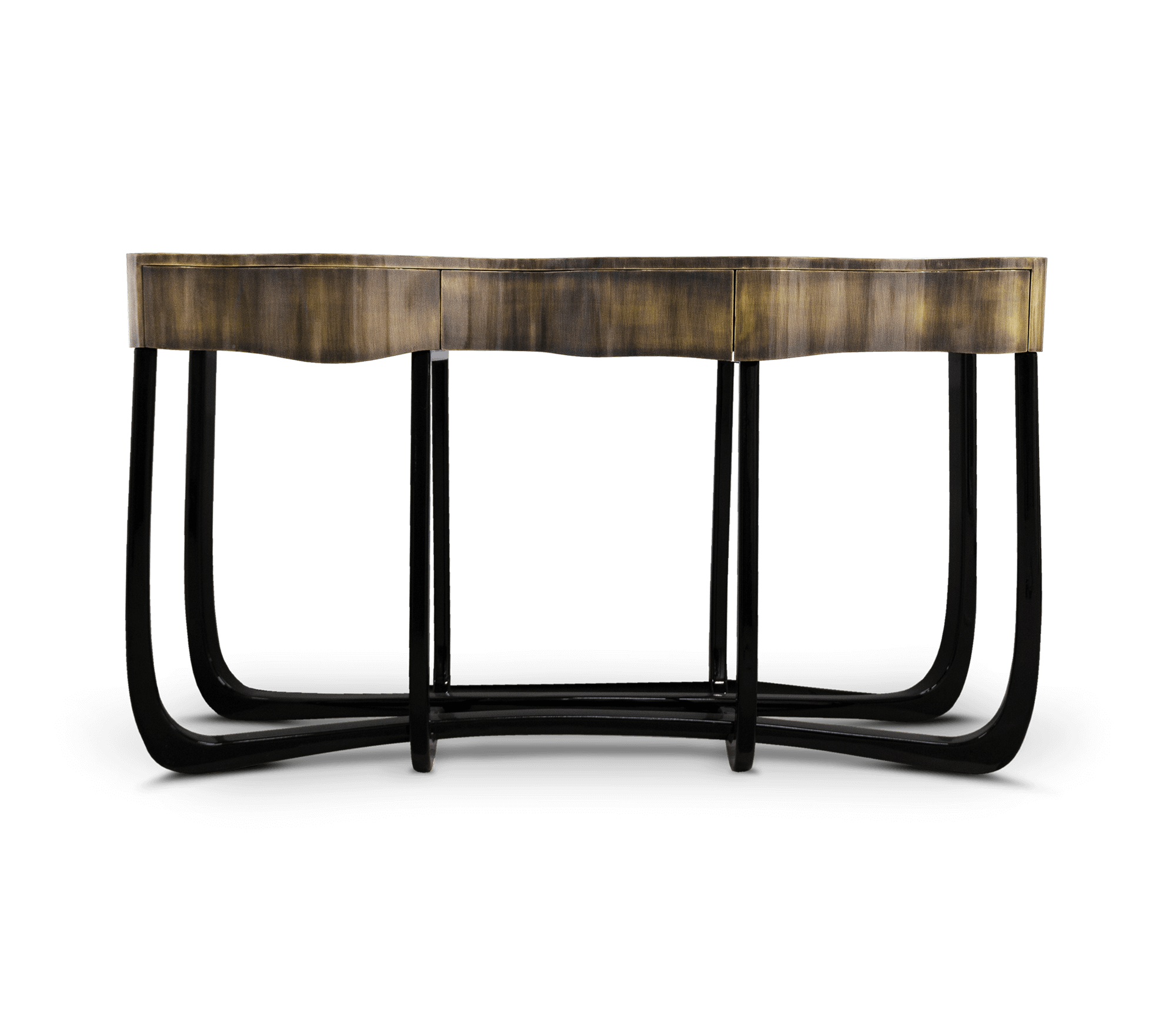Serpentine Patina Designer Console