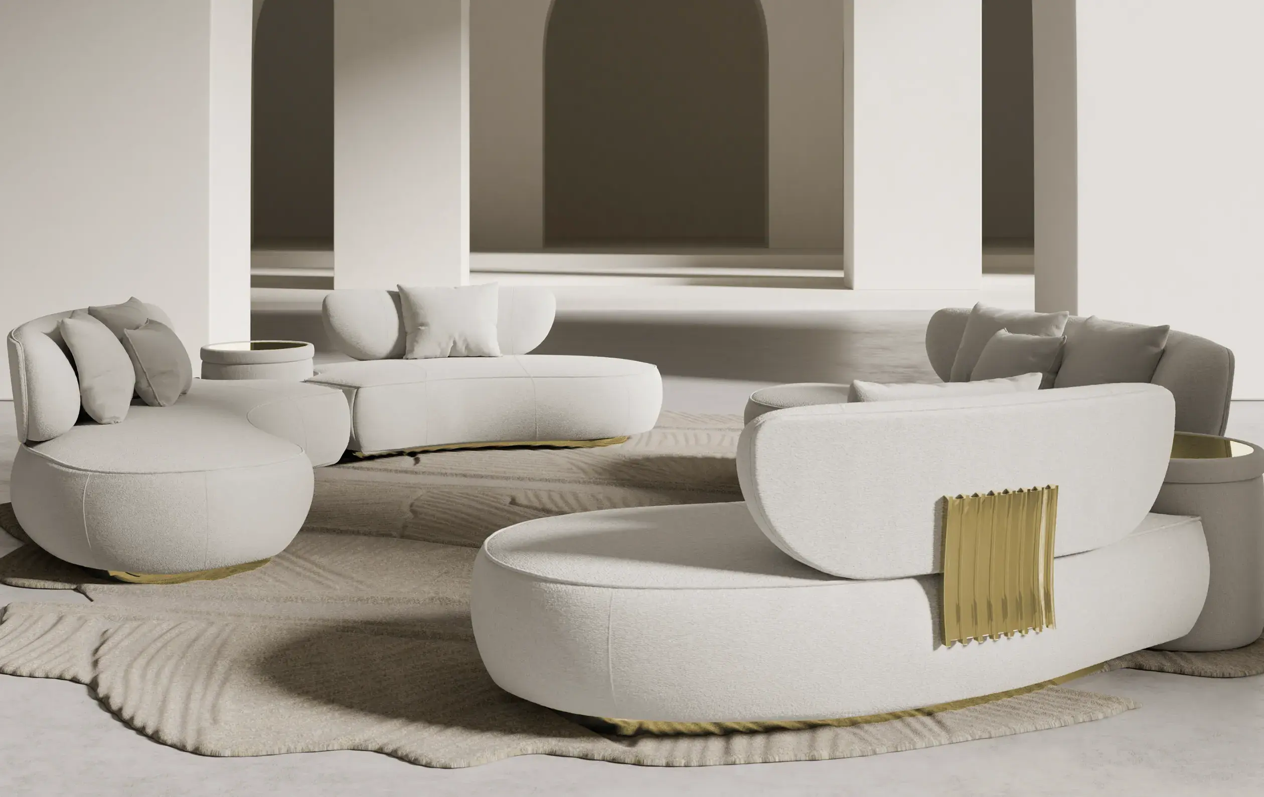 Grid Circular Sofa