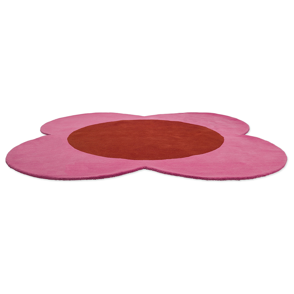 Flower Spot Pink/Red 158400 Designer Wool Rug