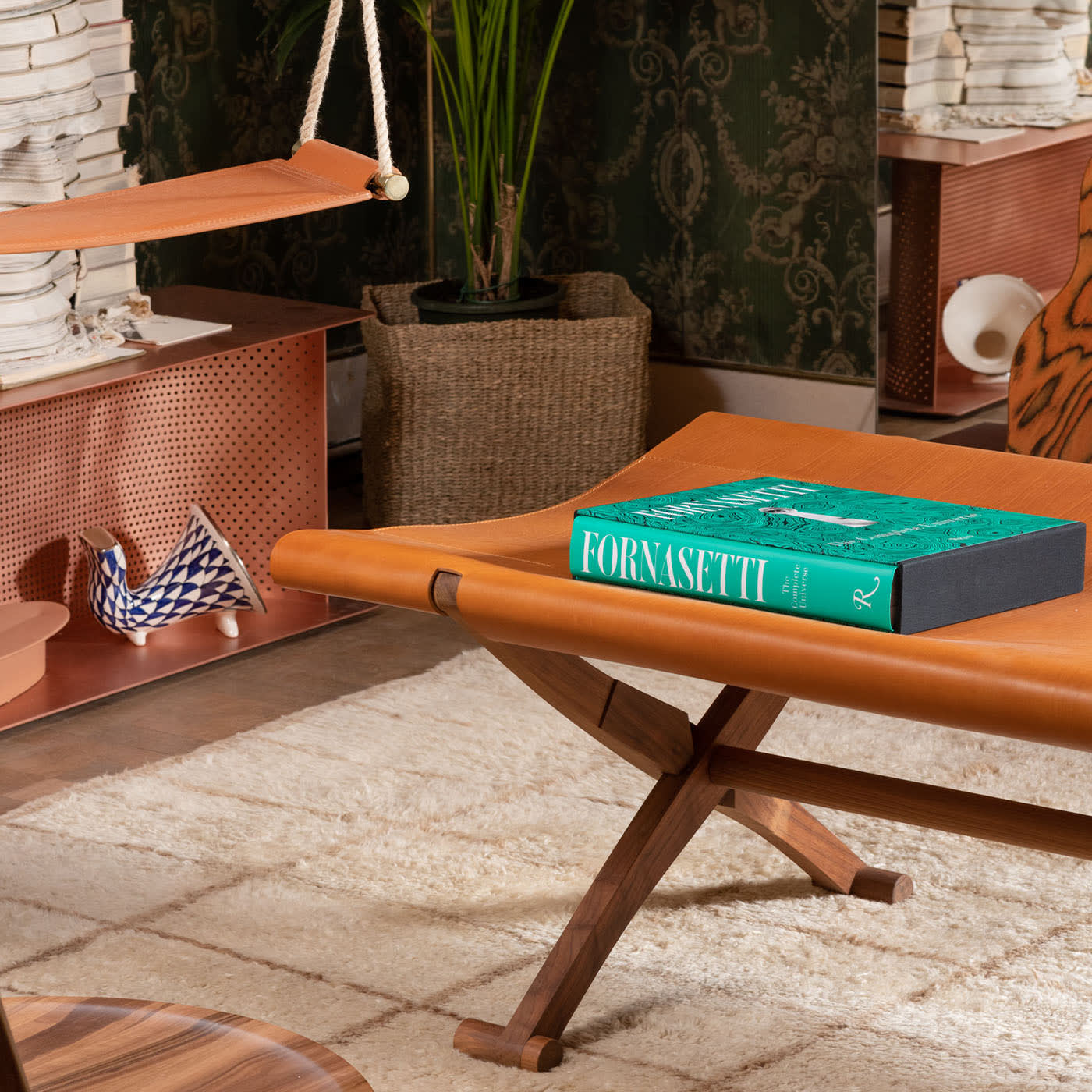 Branda Leather Bench