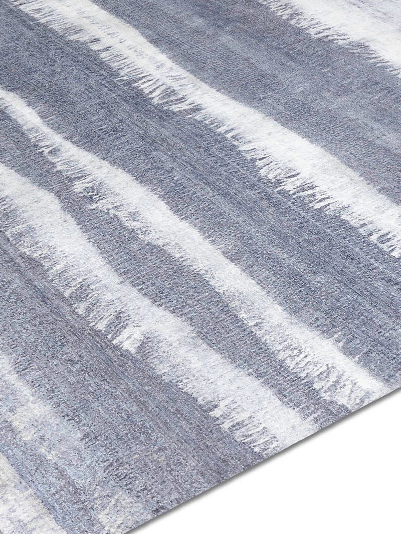 Blue / Grey Hand-Knotted Rug ☞ Size: 274 x 365 cm