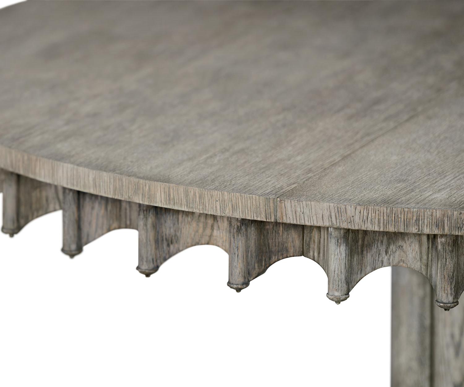 Longwood Oval Dining Table Greyed Oak