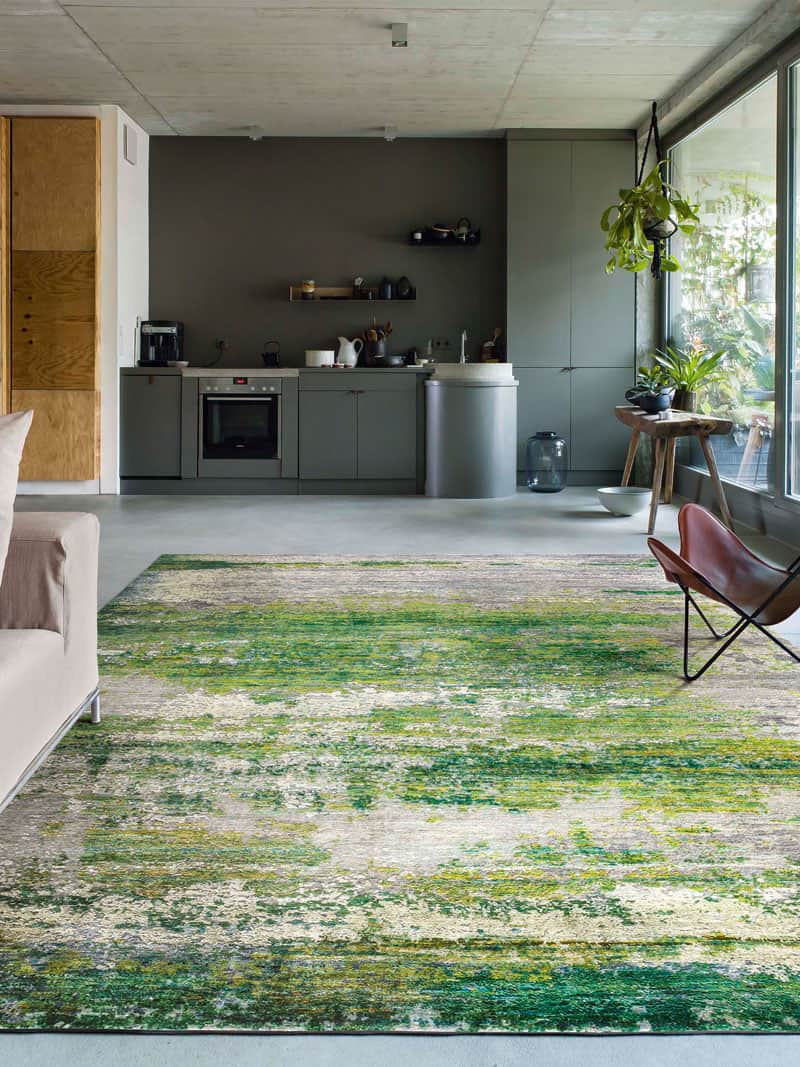 Green Handmade Luxury Rug