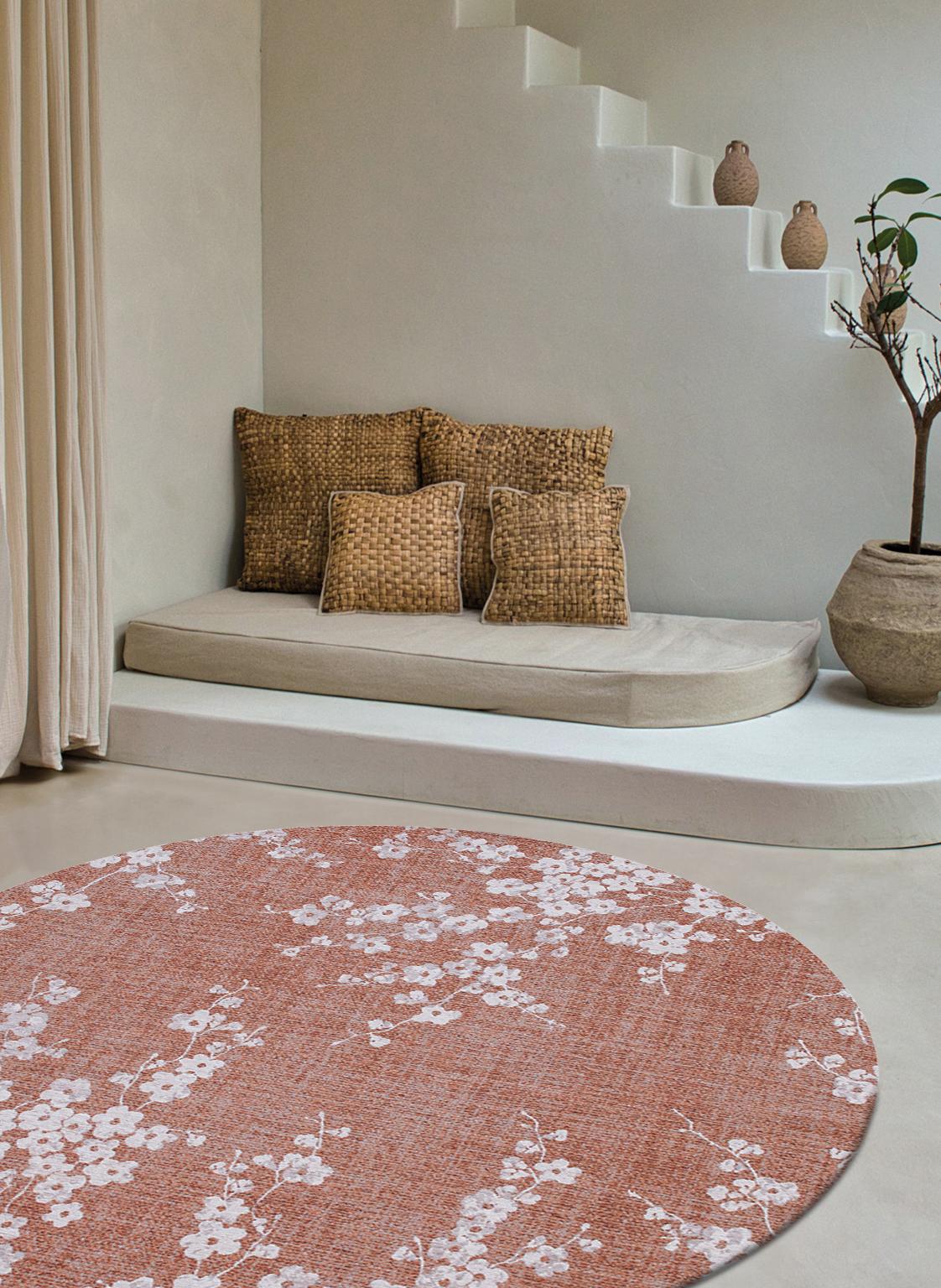 Copper Pink 9371 Round Rug