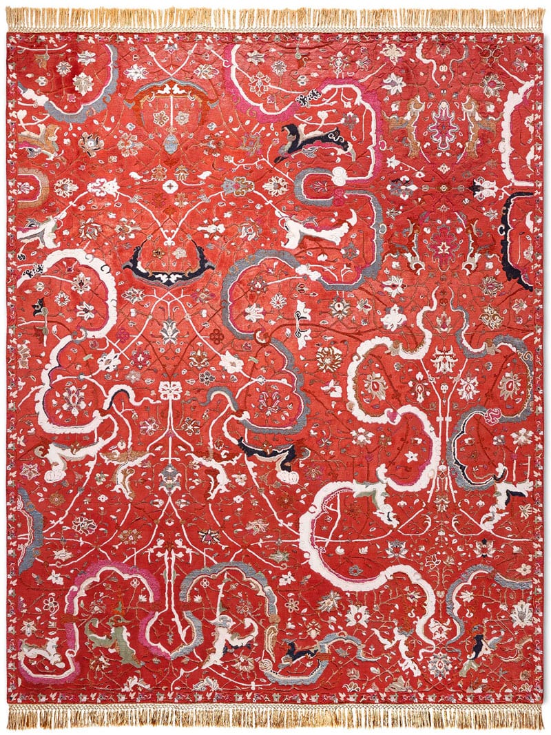 Tabriz Red Luxury Rug