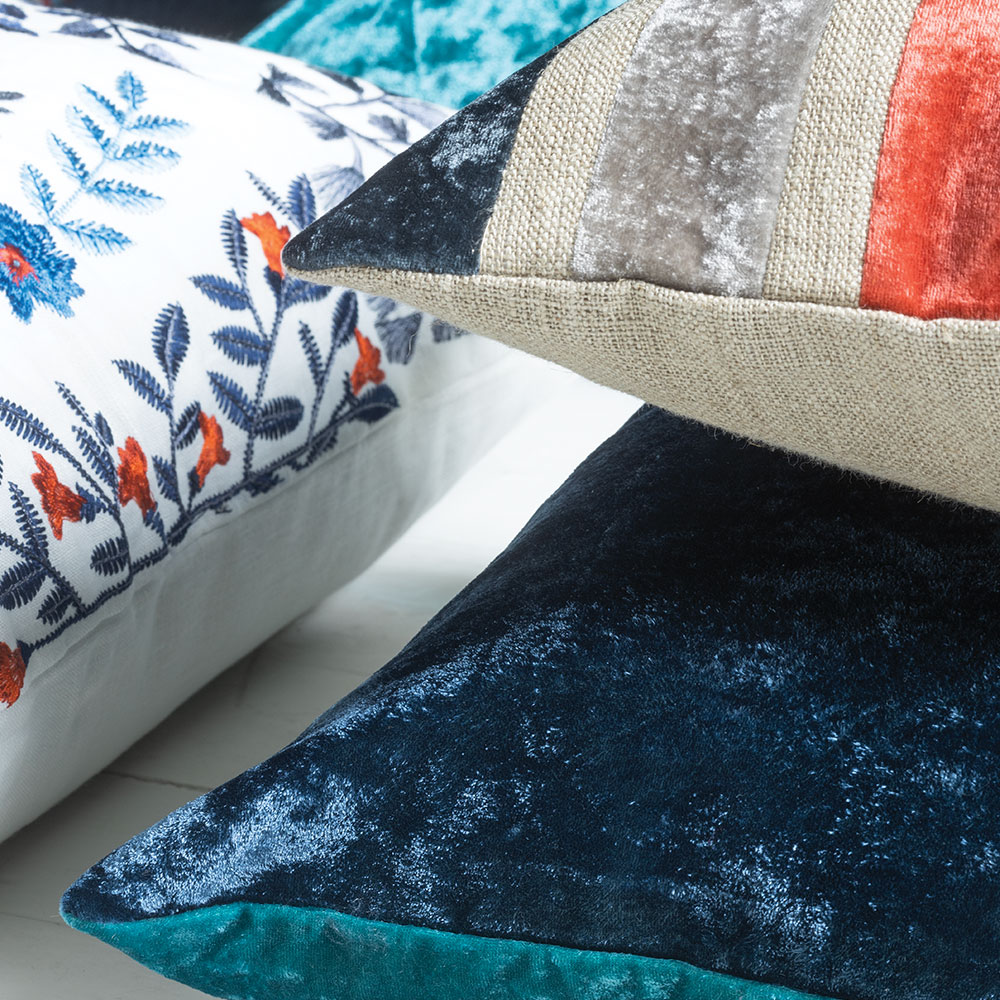 Somerley Indigo 60 × 60cm Cushion