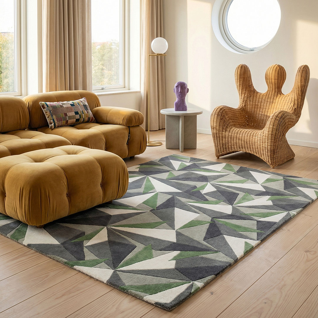 Diamond Platinum Rug