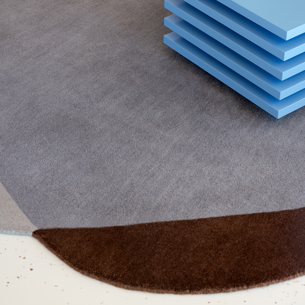 Element Chad Brown Blue Rug