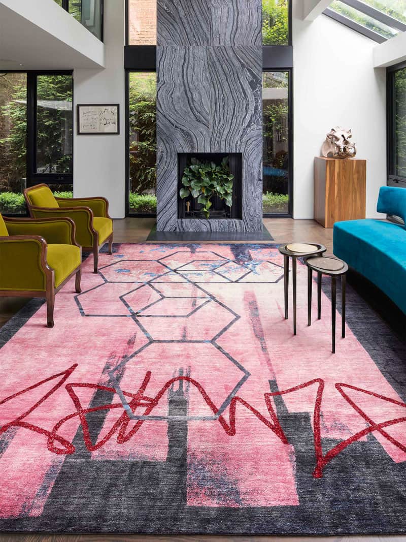 Always Pink Hand-Woven Rug