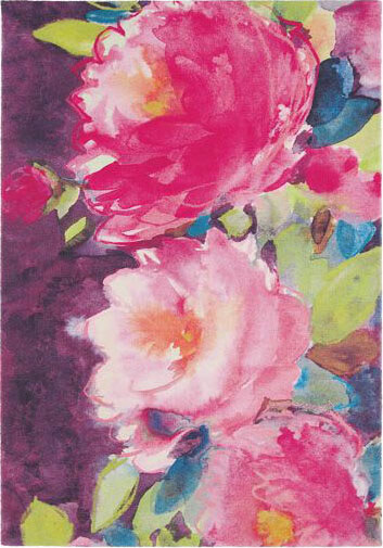 Wool Floral Rug Bluebellgray Cait