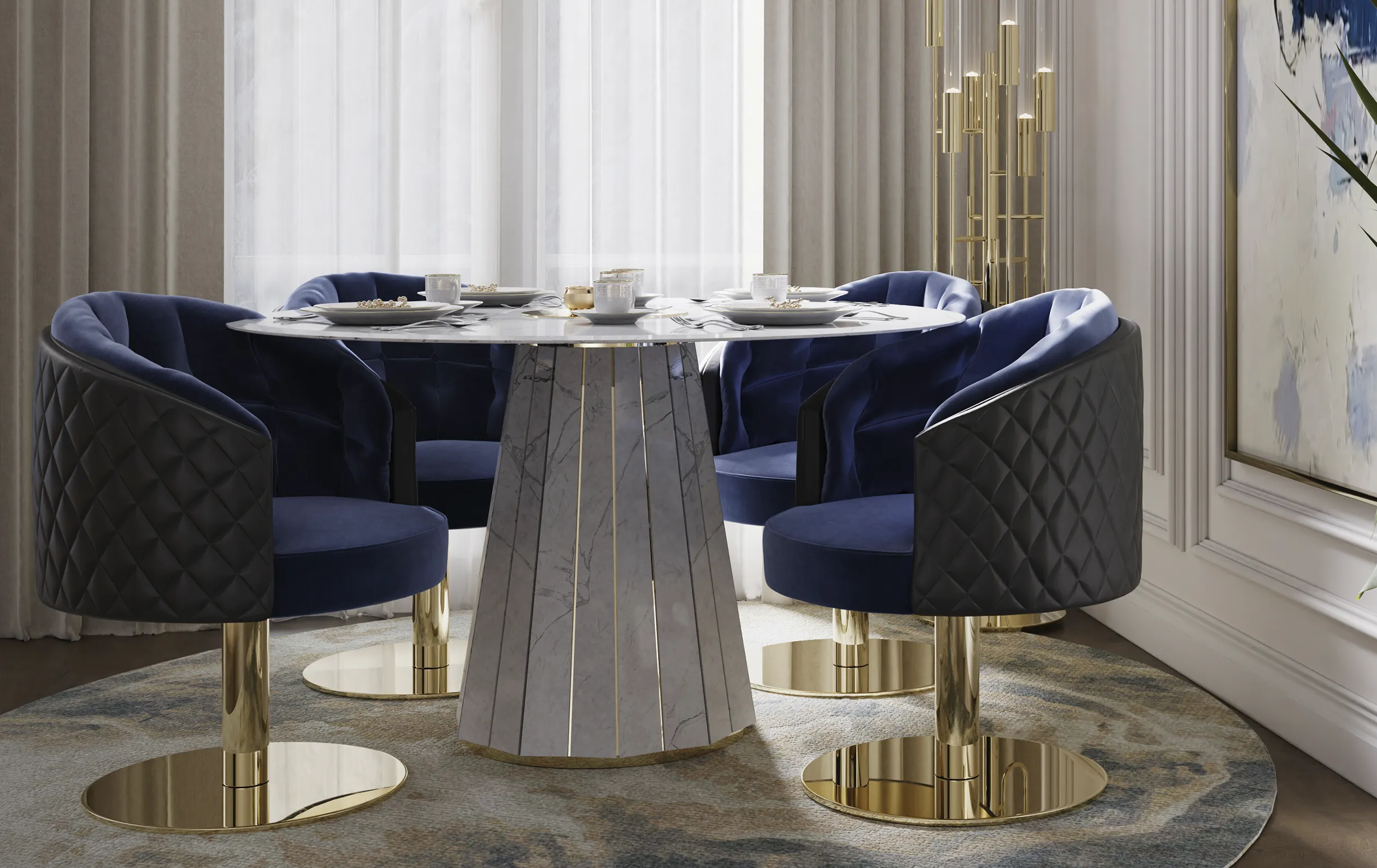 Deluxe Rotating Dining Chair