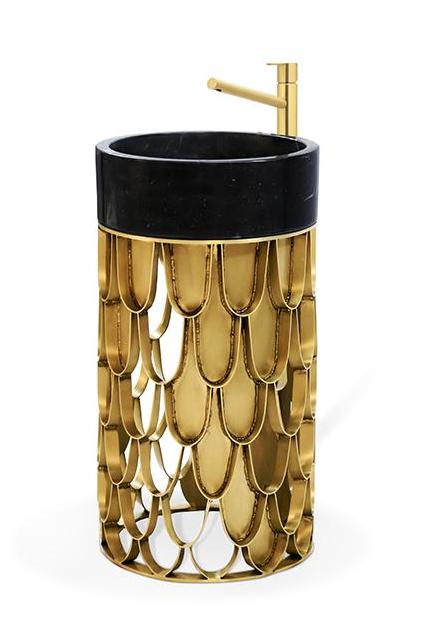 Carp-Inspired Pedestal Basin