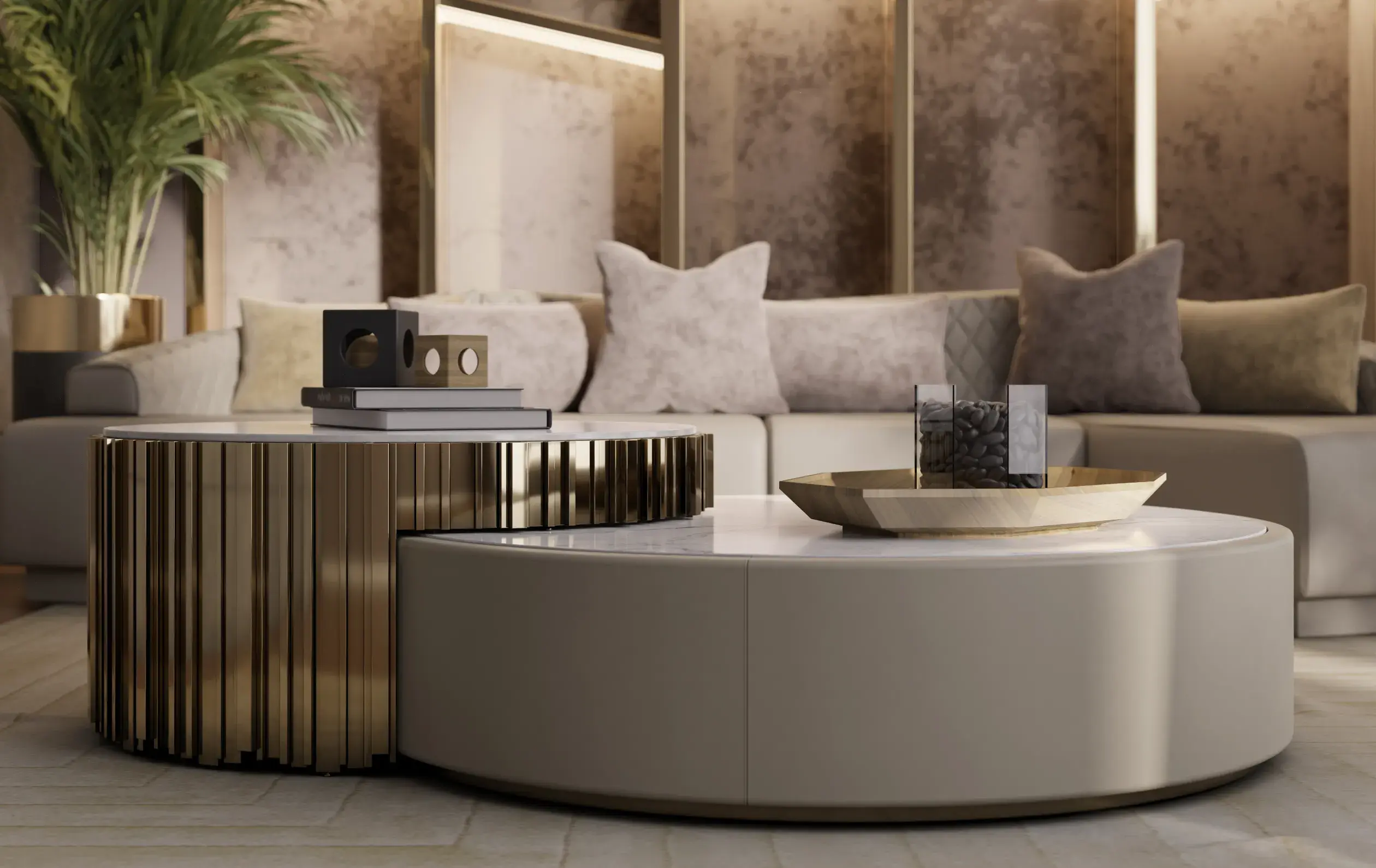 Imperial Coffee Table Set - 6