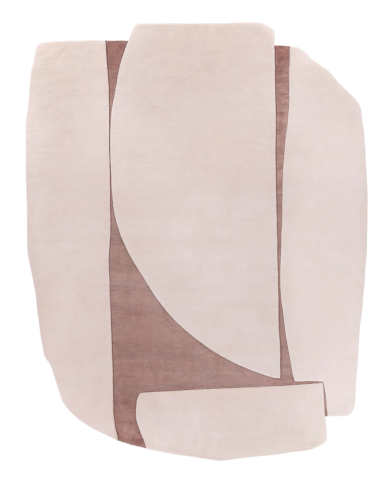 Shaped Rust Rug | Size: 240 x 310 cm