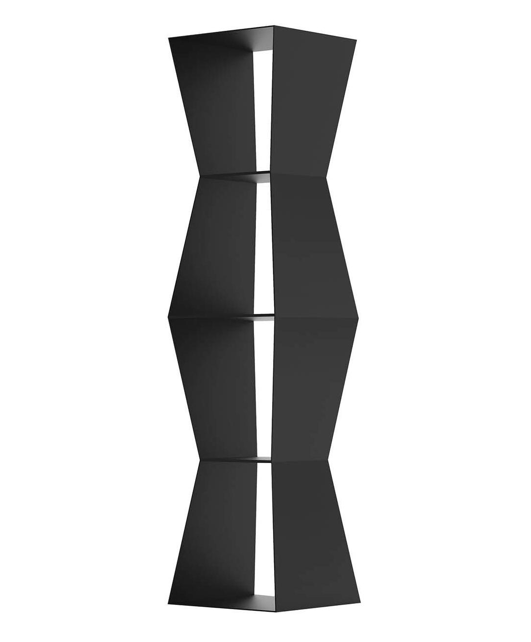 Tula Black Bookcase