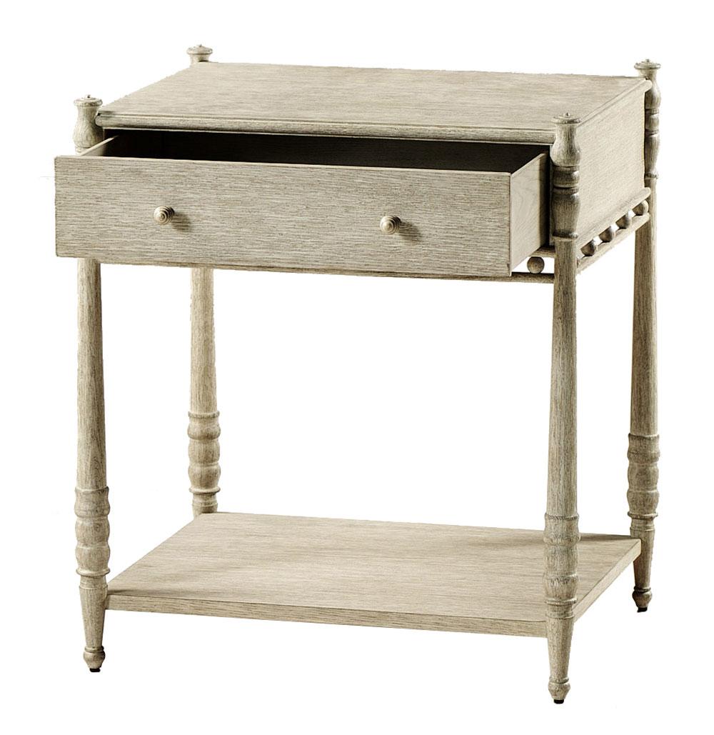 Morris Bedside Table Greyed Oak